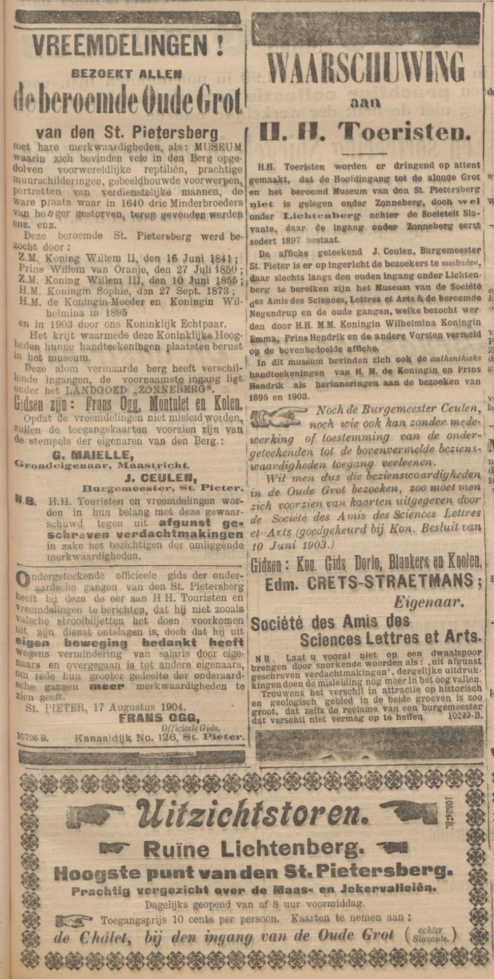 Limburger Koerier 20 aug 1904 tweestrijd