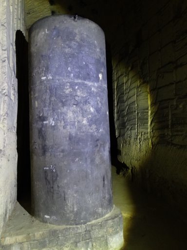 Watertank met maatvoering vulgraad