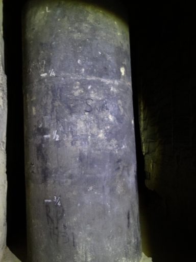 Watertank met maatvoering vulgraad